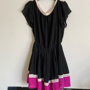 Women’s black and pink dress